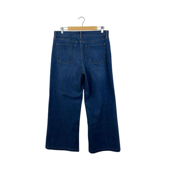 ANA A New Approach 14 High-Rise Wide Leg Jeans Cotton Stretch Blue Womens - Picture 2 of 9